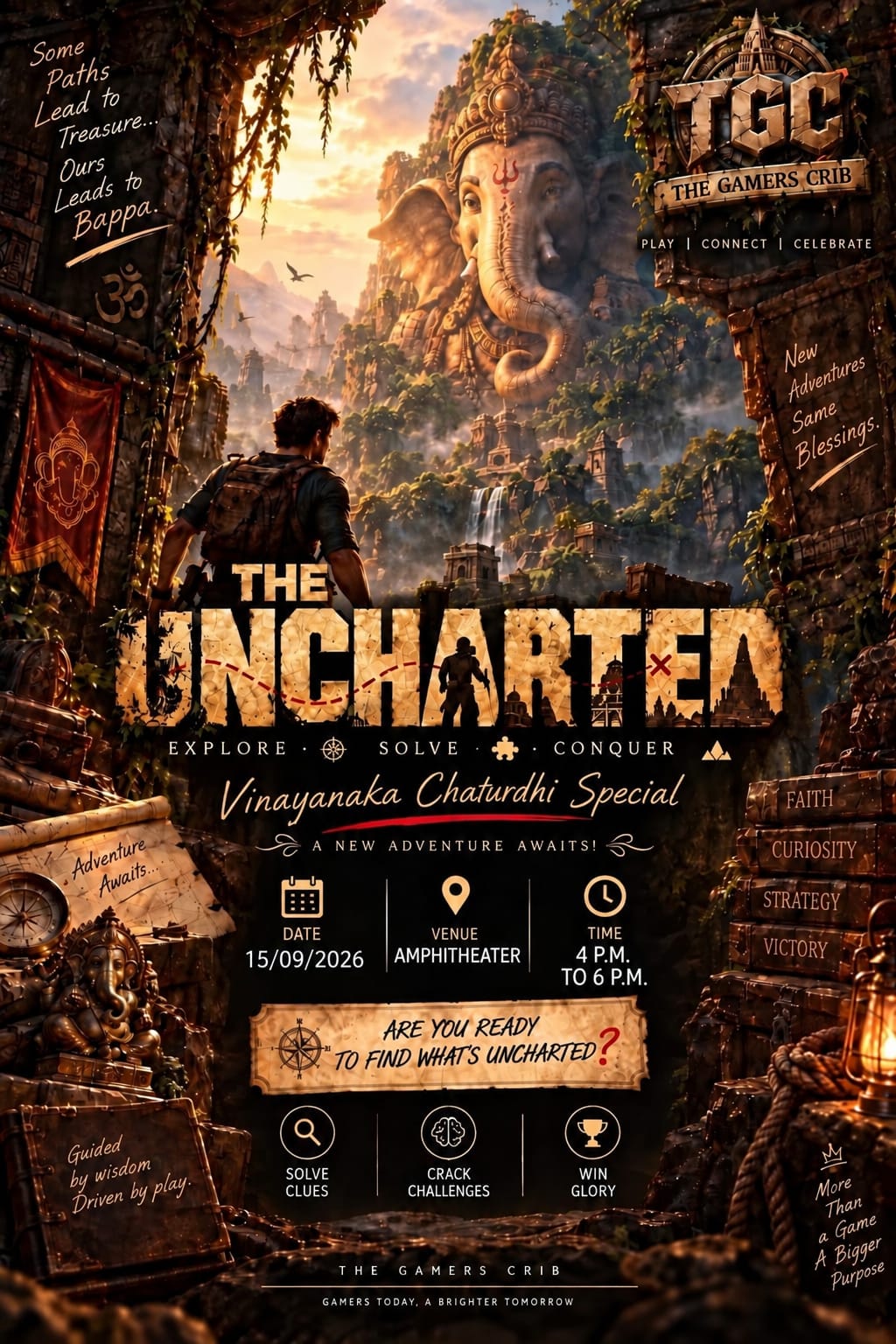 UnCharted adventure stall poster